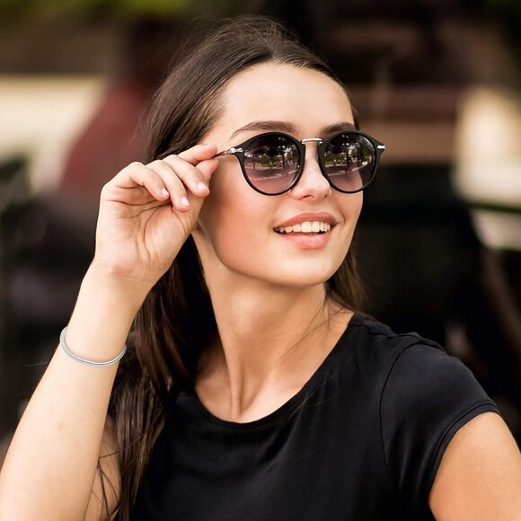 Silver Charm Bracelet for Women, 7.5 Inch 925 Sterling Silver Dainty Snake Chain - Picture 4 of 6